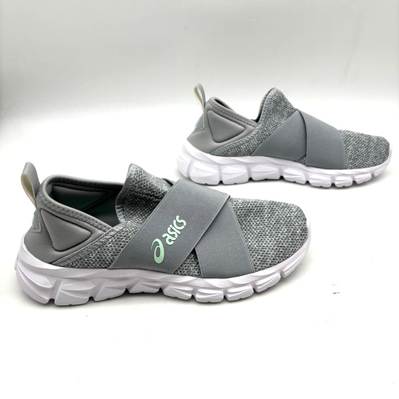 NEW Asics Quantum Lyte Piedmont Gray Slip On Lightweight Sneakers Size 7 - Picture 4 of 14